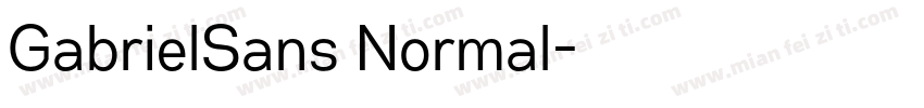 GabrielSans Normal字体转换